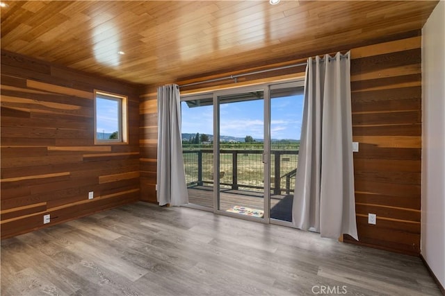 3155 Soda Bay Rd, Lakeport, CA 95453 - unfurnished room with wood ceiling, wood walls, and wood finished floors