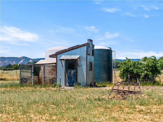 3155 Soda Bay Rd, Lakeport, CA 95453 - view of pole building with a mountain view
