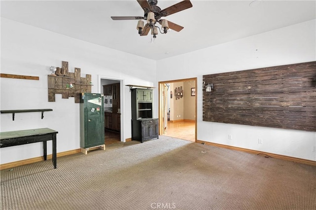 810 Oakmont Ln, Lake Arrowhead, CA 92352 - carpeted empty room featuring ceiling fan and baseboards