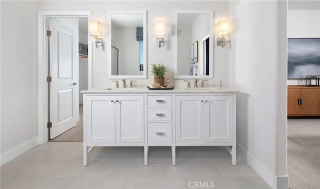 233 Carmelita Ln, Tehachapi, CA 93561 - bathroom featuring double vanity and baseboards