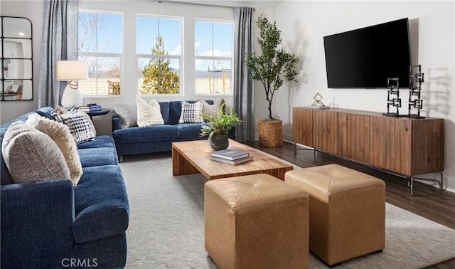 233 Carmelita Ln, Tehachapi, CA 93561 - living room with plenty of natural light and wood finished floors