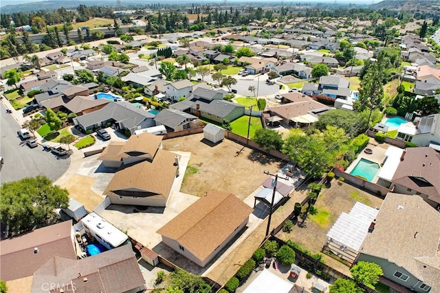 915 Bradish Ave, Glendora, CA 91740 - aerial perspective of suburban area featuring a pool