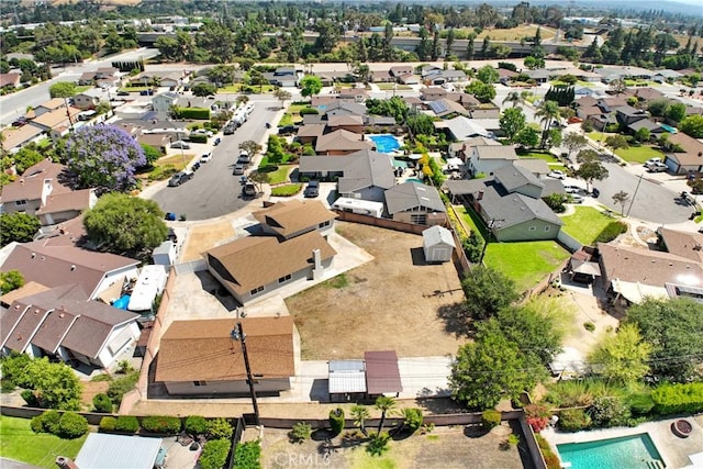 915 Bradish Ave, Glendora, CA 91740 - aerial perspective of suburban area with a pool