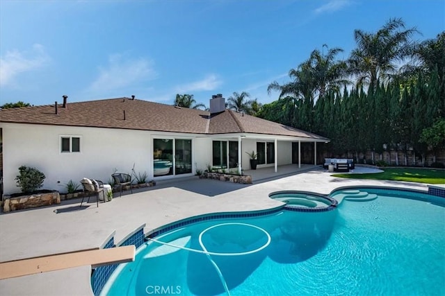 19625 Romar St, Northridge, CA 91324 - view of pool with a patio and a pool with connected hot tub