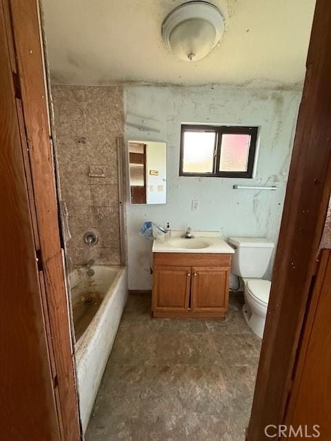 14594 Dyer St, Sylmar, CA 91342 - bathroom with vanity and washtub / shower combination