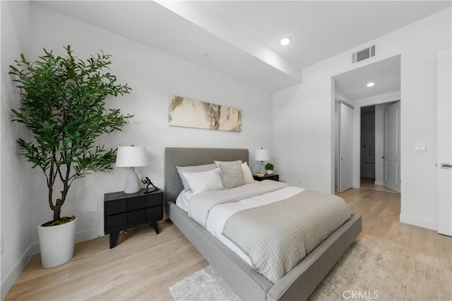 168 S Monterey St Unit 502, Alhambra, CA 91801 - bedroom featuring light wood finished floors and recessed lighting