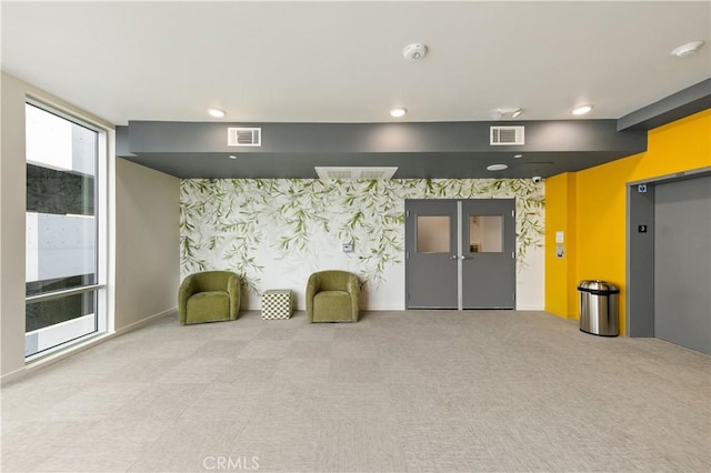 168 S Monterey St Unit 502, Alhambra, CA 91801 - community lobby with wallpapered walls and recessed lighting