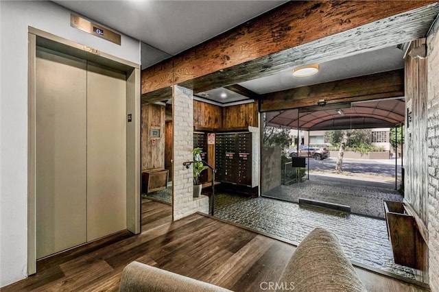 532 N Rossmore Ave Unit 411, Los Angeles, CA 90004 - interior space with elevator and wood finished floors