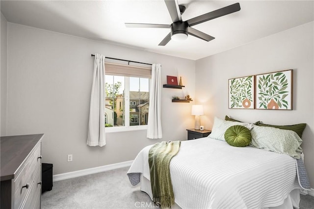 8507 E Heatherview Ln, Orange, CA 92869 - carpeted bedroom with baseboards and ceiling fan
