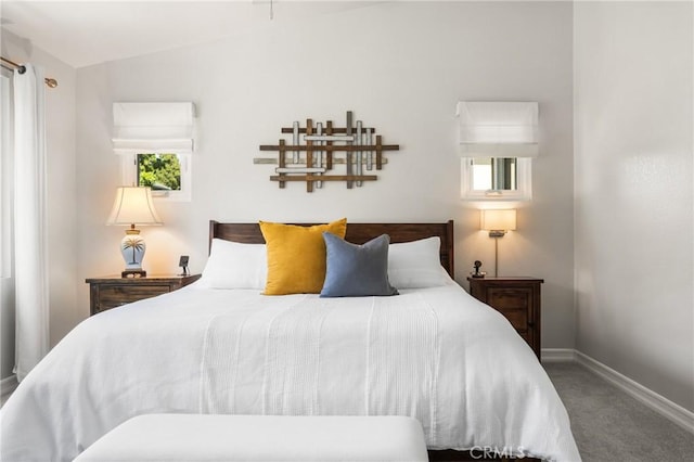8507 E Heatherview Ln, Orange, CA 92869 - bedroom featuring lofted ceiling and carpet floors