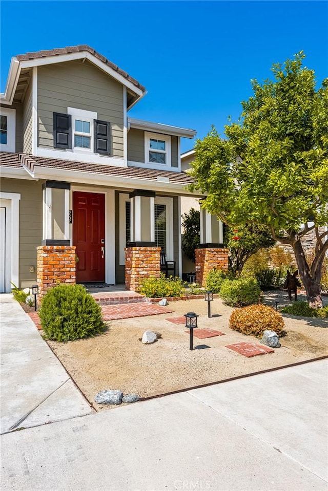 8507 E Heatherview Ln, Orange, CA 92869 - view of front of house with covered porch