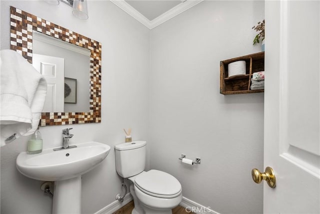 8507 E Heatherview Ln, Orange, CA 92869 - bathroom with ornamental molding and toilet