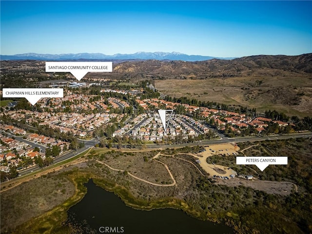 8507 E Heatherview Ln, Orange, CA 92869 - view of property location with a water and mountain view