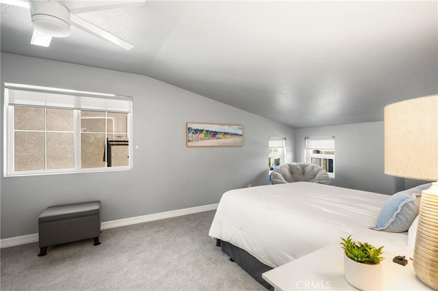 8507 E Heatherview Ln, Orange, CA 92869 - carpeted bedroom with lofted ceiling and baseboards