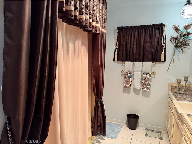 2064 E Campus Way, Hemet, CA 92544 - bathroom featuring vanity and tile patterned flooring