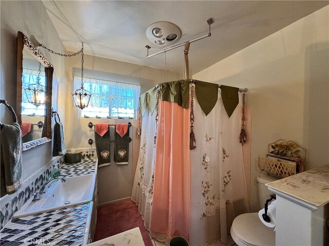 2064 E Campus Way, Hemet, CA 92544 - full bathroom featuring vanity and shower / bathtub combination with curtain
