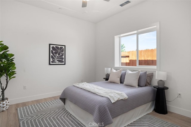 5 Gazania Ct, Chico, CA 95926 - bedroom featuring wood finished floors and ceiling fan