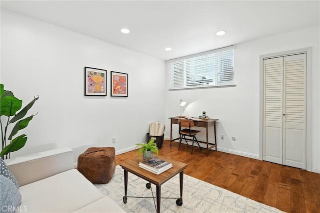 1967 Rolling Vista Dr Unit 58, Lomita, CA 90717 - living room featuring wood finished floors and recessed lighting