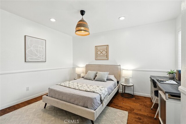 1967 Rolling Vista Dr Unit 58, Lomita, CA 90717 - bedroom with wood finished floors and recessed lighting
