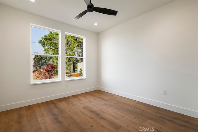 904 Waggoner Rd, Paradise, CA 95969 - spare room with recessed lighting, wood finished floors, and ceiling fan