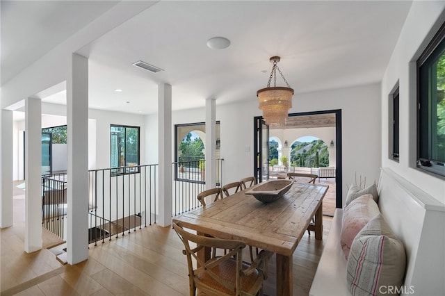 30671 Steeplechase Dr, San Juan Capistrano, CA 92675 - dining area featuring light wood-type flooring