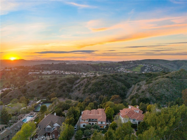30671 Steeplechase Dr, San Juan Capistrano, CA 92675 - aerial view at dusk of a residential view