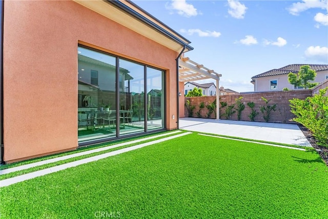 183 Plum Lily, Irvine, CA 92618 - view of yard featuring a patio area and a pergola