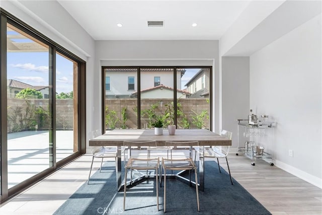 183 Plum Lily, Irvine, CA 92618 - dining space featuring light wood-style floors and recessed lighting