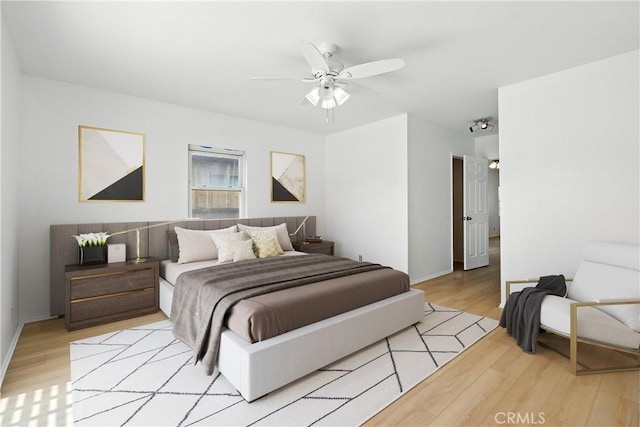15322 Casimir Ave, Gardena, CA 90249 - bedroom featuring light wood-type flooring and a ceiling fan