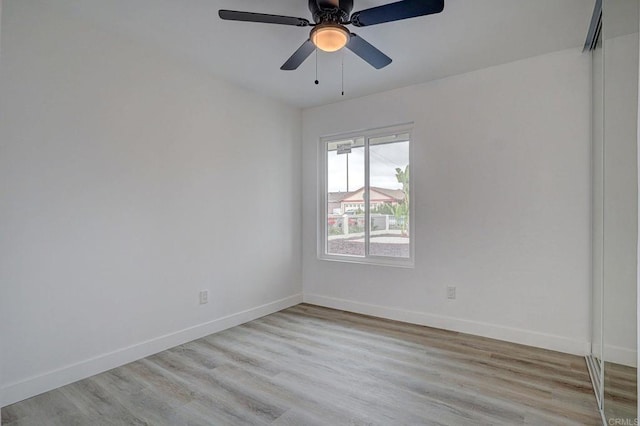 1320 Vinca Way, San Diego, CA 92113 - spare room featuring light wood-style flooring and a ceiling fan