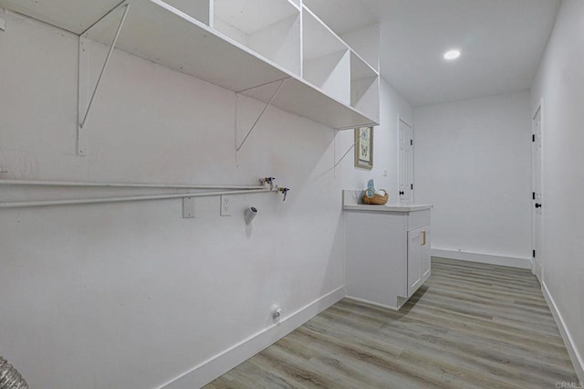 1320 Vinca Way, San Diego, CA 92113 - laundry room with light wood-style floors, attic access, washer hookup, recessed lighting, and hookup for an electric dryer