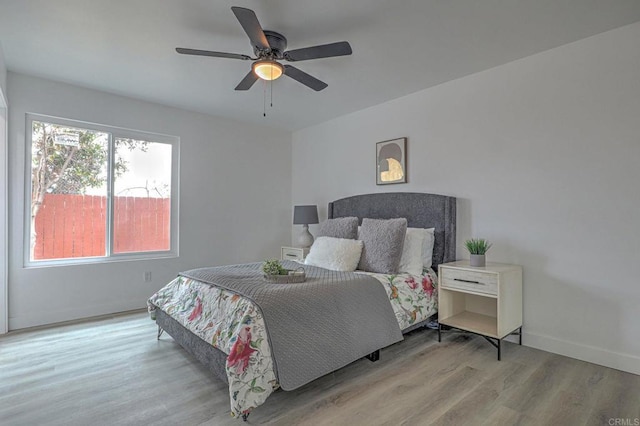 1320 Vinca Way, San Diego, CA 92113 - bedroom featuring light wood-style flooring and ceiling fan