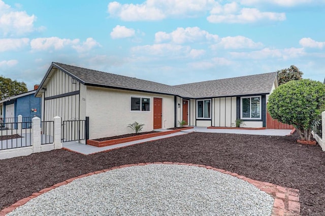 1320 Vinca Way, San Diego, CA 92113 - ranch-style home featuring a shingled roof and a gate