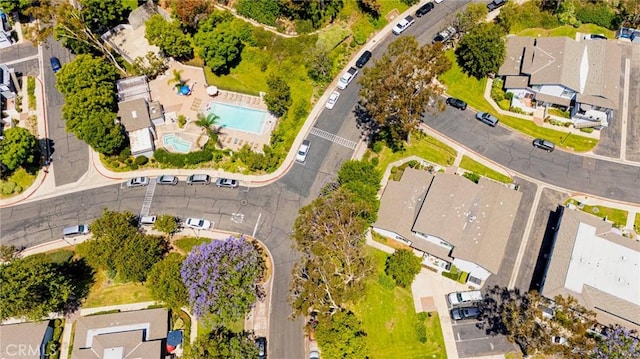 20004 Waverly Glen St Unit 46, Yorba Linda, CA 92886 - aerial perspective of suburban area featuring a pool