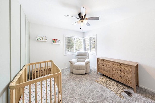20004 Waverly Glen St Unit 46, Yorba Linda, CA 92886 - bedroom with carpet floors, a nursery area, and a ceiling fan
