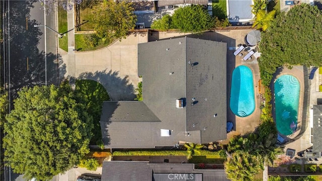 1212 Dover Dr, Newport Beach, CA 92660 - aerial view of a pool