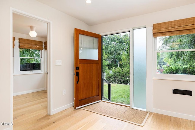987 Bell St, Pasadena, CA 91104 - foyer entrance with light wood-style floors and recessed lighting