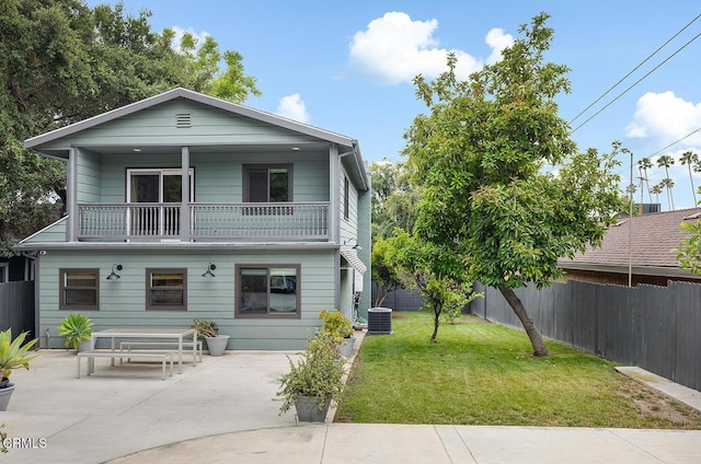 987 Bell St, Pasadena, CA 91104 - view of front of home featuring a balcony, a fenced backyard, and a patio