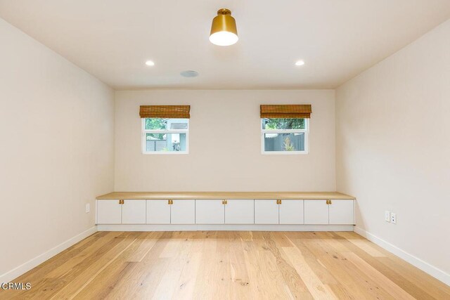 987 Bell St, Pasadena, CA 91104 - spare room featuring light wood-type flooring and recessed lighting