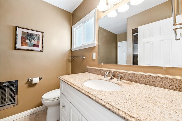 6116 Choctaw Dr, Westminster, CA 92683 - bathroom featuring vanity, tile patterned floors, and heating unit