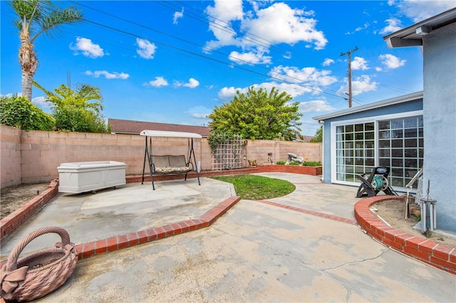 6116 Choctaw Dr, Westminster, CA 92683 - fenced backyard with a patio area