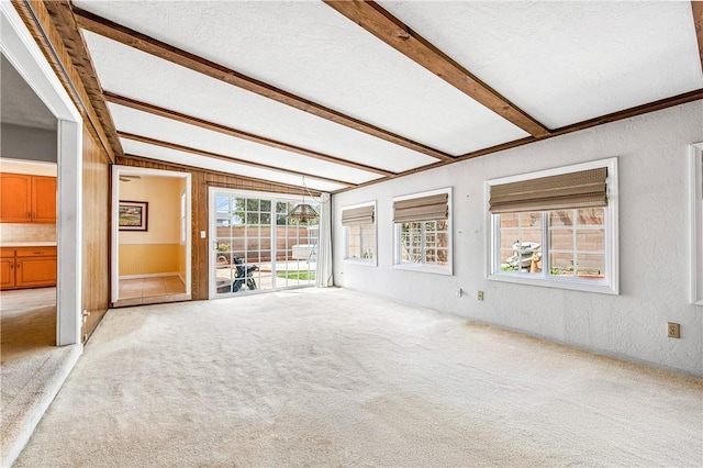 6116 Choctaw Dr, Westminster, CA 92683 - unfurnished sunroom featuring beamed ceiling