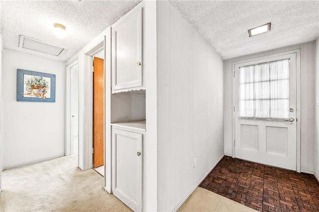 6116 Choctaw Dr, Westminster, CA 92683 - hallway with a textured ceiling and attic access