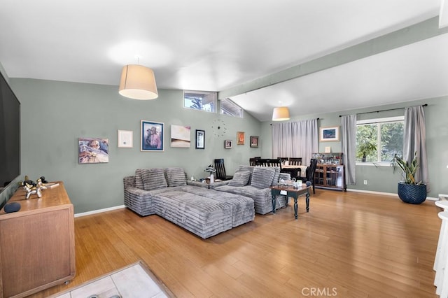 19147 Ingomar St, Reseda, CA 91335 - living room featuring light wood-style floors and baseboards