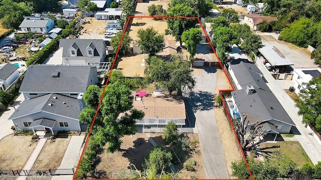 19147 Ingomar St, Reseda, CA 91335 - aerial view of residential area featuring property parcel outlined