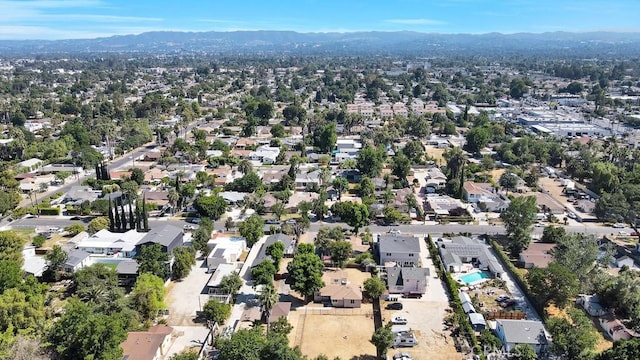 19147 Ingomar St, Reseda, CA 91335 - aerial overview of property's location featuring mountains and nearby suburban area