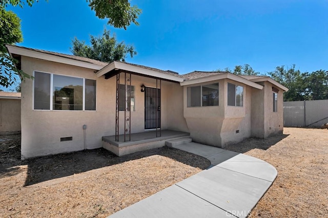 19147 Ingomar St, Reseda, CA 91335 - view of front of house with crawl space and stucco siding