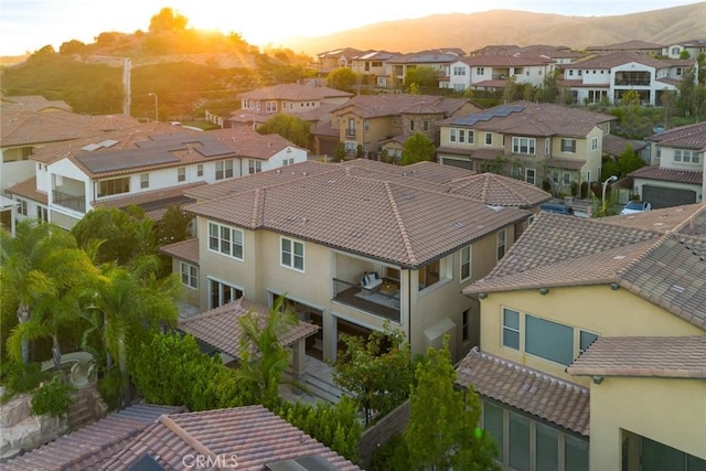 2282 E Rosecrans Ct, Brea, CA 92821 - aerial view at dusk of a residential view