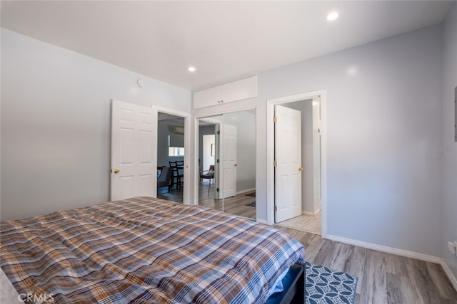 1741 Wabasso Way, Glendale, CA 91208 - bedroom with light wood-style floors and recessed lighting