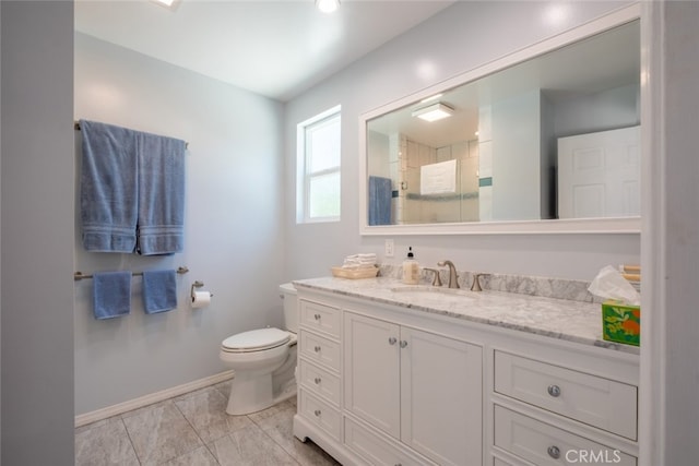 1741 Wabasso Way, Glendale, CA 91208 - full bath featuring vanity, a shower, and marble finish flooring